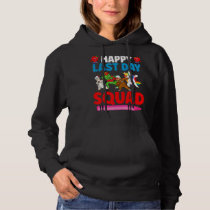 Happy Last Day Of School Squad Dab Dance Teachers Hoodie
