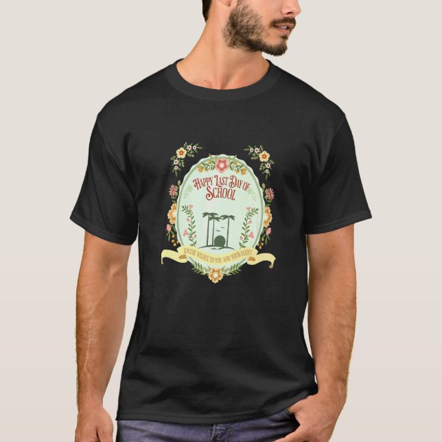 Happy Last Day Of School Story Book Style T-Shirt (Front)
