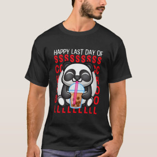 Happy Last Day Of School Students And Teacher Pand T-Shirt