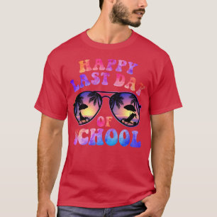 Happy Last Day Of School Summer Vacation Funny Tea T-Shirt