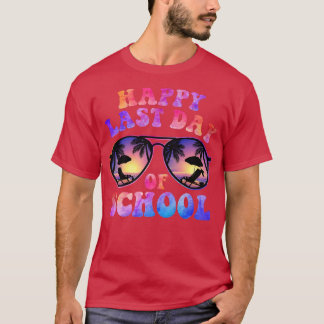 Happy Last Day Of School Summer Vacation Funny Tea T-Shirt