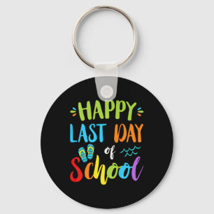 Happy Last Day Of School Summer Vacation Gift Idea Key Ring