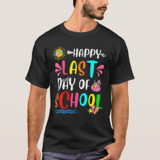 Happy Last Day Of School Teacher End Of Year Boys T-Shirt
