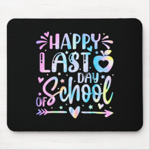 Happy Last Day Of School Teacher Graduation Kids 3 Mouse Mat