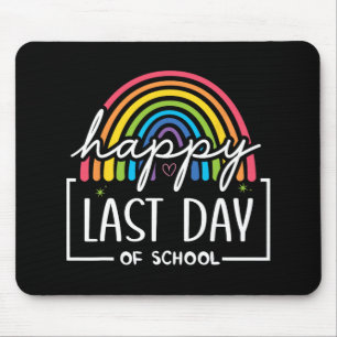 Happy Last Day Of School Teacher Kids Graduation Mouse Mat