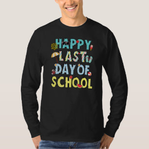 Happy Last Day Of School Teacher Student Hello Sum T-Shirt