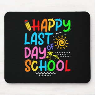 Happy Last Day Of School Teacher Summer Sunglasses Mouse Mat