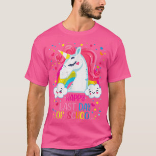 Happy Last Day of School Teacher Unicorn Student G T-Shirt