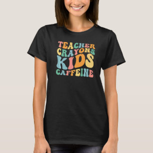 Happy Last Day of School  Teachers Crayons Kids Ca T-Shirt