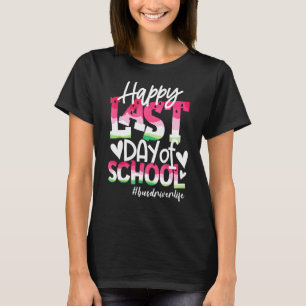 Happy Last Day Of School Tie Dye Bus Driver Life S T-Shirt