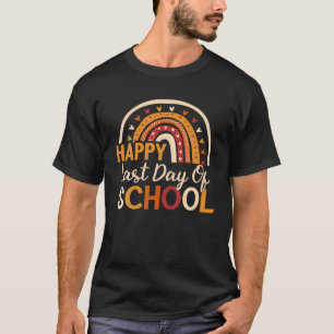 Happy Last Day Of School Vintage Rainbow Student G T-Shirt