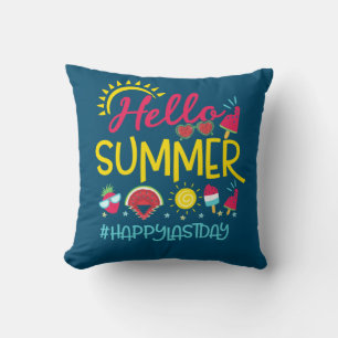 Happy Last Day School Teacher Student Graduation Cushion