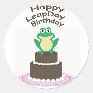 Happy Leap Day Birthday Stickers
