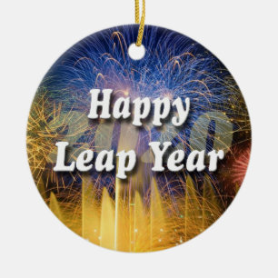 Happy Leap Year 2020 Ceramic Tree Decoration