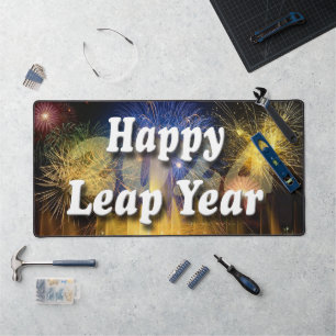 Happy Leap Year 2024 Desk Mat