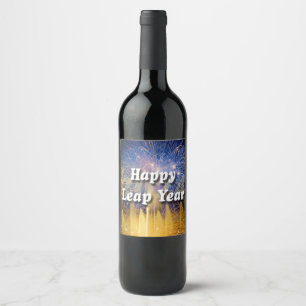 Happy Leap Year 2024 Wine Label