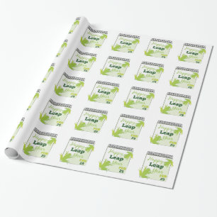 Happy Leap Year Feb 29 Wrapping Paper