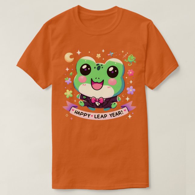 Happy Leap Year Frog 1 T-Shirt (Design Front)