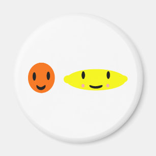 Happy Lemon and Orange 2 Magnet