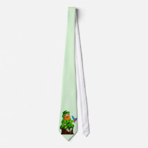 HAPPY LEPRECHAUN AND FAIRY FRIEND  TIE