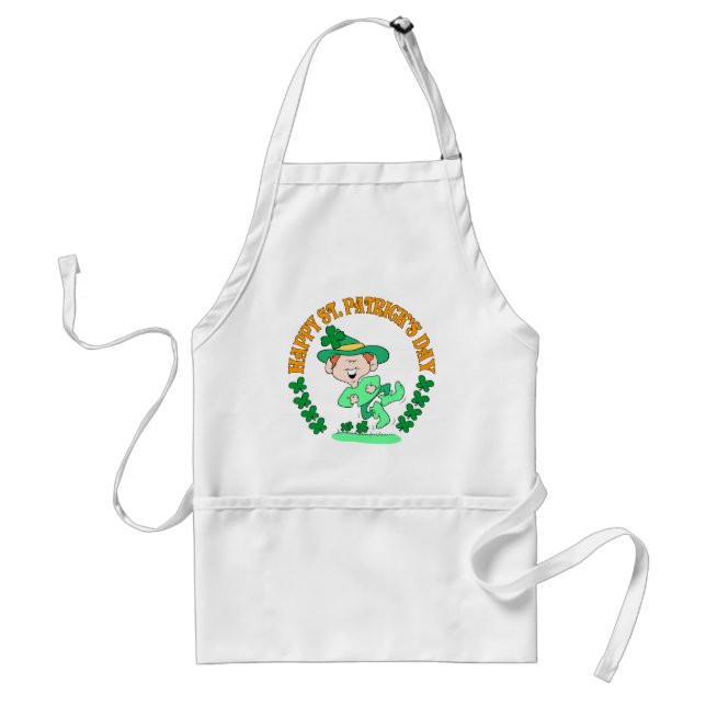 Happy Leprechaun Standard Apron (Front)