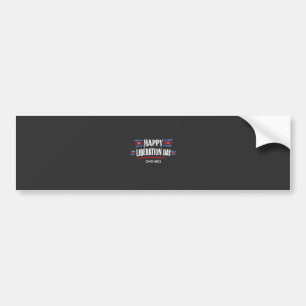 Happy Liberation Day 2025 Trump America Bumper Sticker