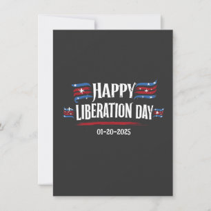 Happy Liberation Day 2025 Trump America  Invitation