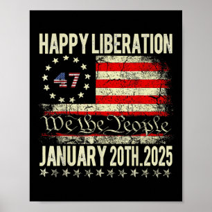Happy Liberation Day Tee President Trump Declares Poster