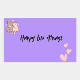 Happy Life Always Aesthetic Sticker