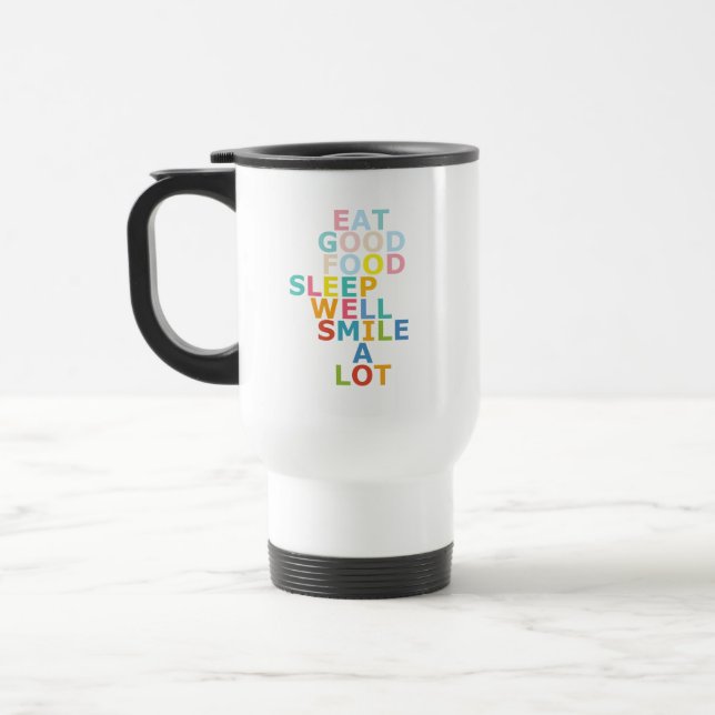 Happy life travel mug (Left)