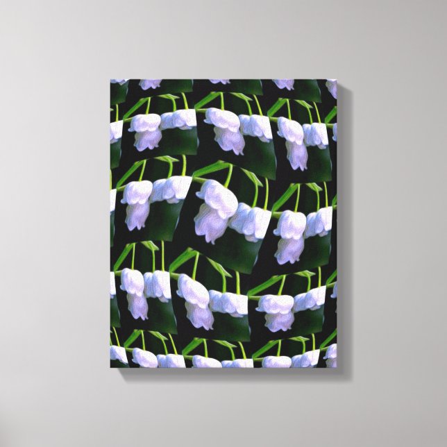 Happy Lily of the valley pattern Canvas Print (Front)