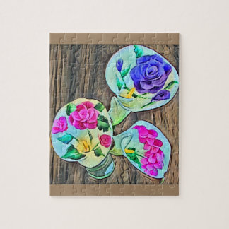 Happy Lilys Acrylic Painting Jigsaw Puzzle