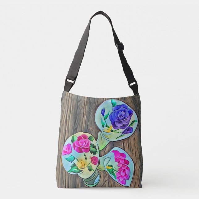 Happy Lilys  Crossbody Bag (Front)