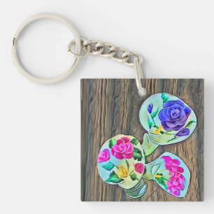 Happy Lilys Key Ring