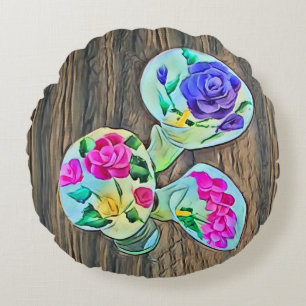 Happy Lilys Round Cushion