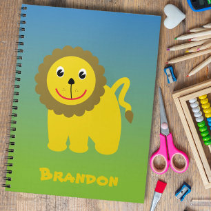 Happy lion notebook