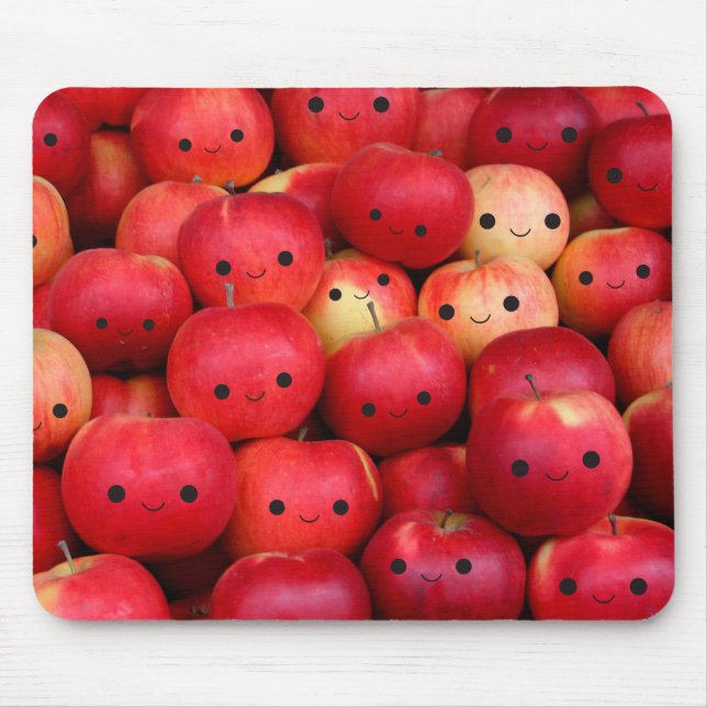 Happy Little Apples Mouse Mat (Front)