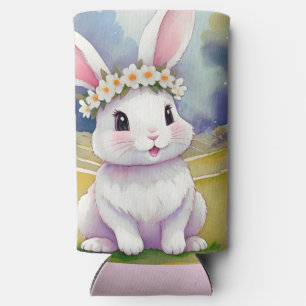 Happy little bunny 2, Easter Seltzer Can Cooler