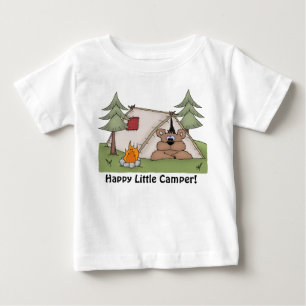 happy little camper baby t-shirt