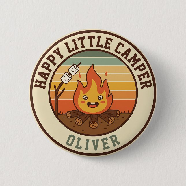 Happy Little Camper Badge (Front)