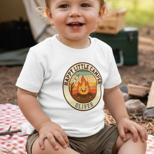 Happy Little Camper Badge Baby T-Shirt