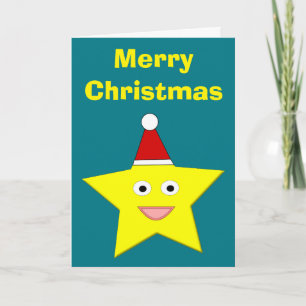 Happy Little Christmas Star Custom Card