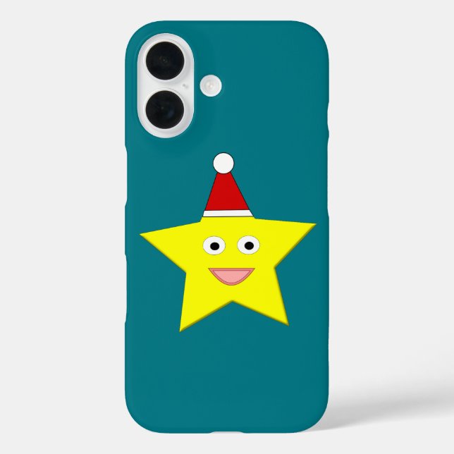 Happy Little Christmas Star iPhone Case (Back)