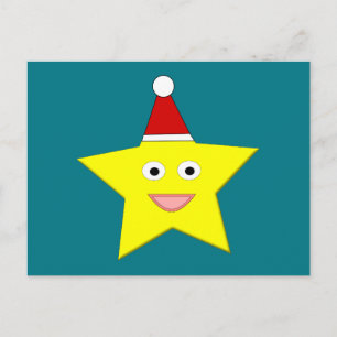 Happy Little Christmas Star Postcard