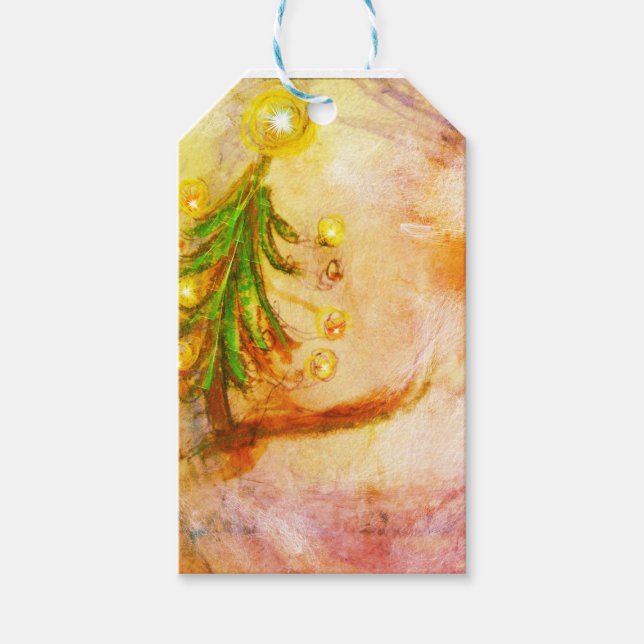 Happy Little Christmas Tree Gift Tags (Front)