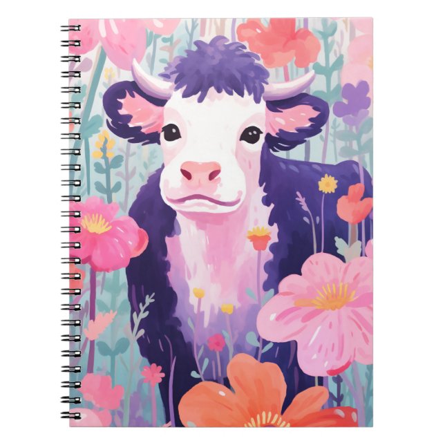 Happy Little Cow Notebook (Front)