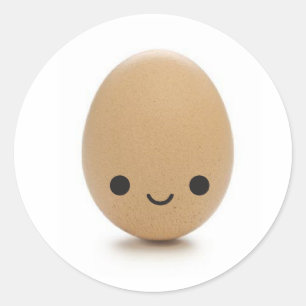 Happy Little Egg Classic Round Sticker