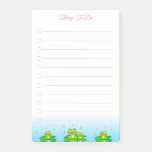 Happy Little Frogs Things To Do Post-it Notes
