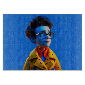 Happy Little Guy Glass Cutting Board