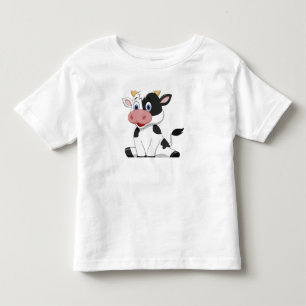 Happy Little Holstein Dairy Cow  Toddler T-Shirt